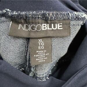 Maternity Jeans Size XL Indigo Blue Dark Denim Cute‎ Pockets